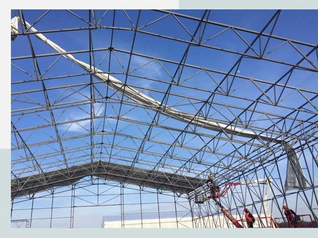 Шатровые ангары от 608 руб. в Ишимбае и Башкирии