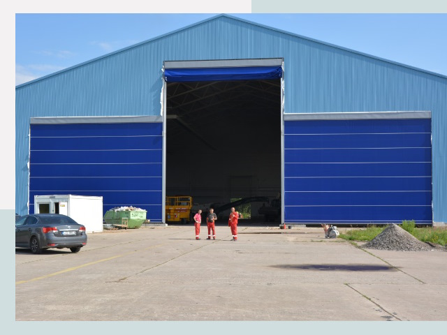 Ангарные ворота в Ишимбай от СтальСтрой-Шмб по цене 608 руб.